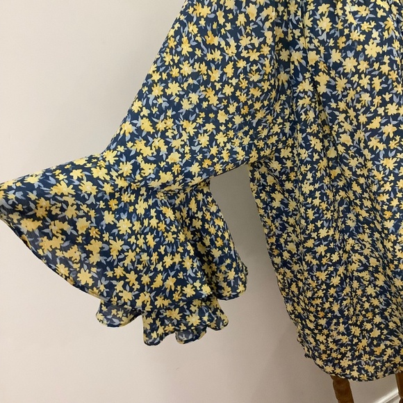 Chaps floral peasant top fits 2X like New! - Picture 3 of 11